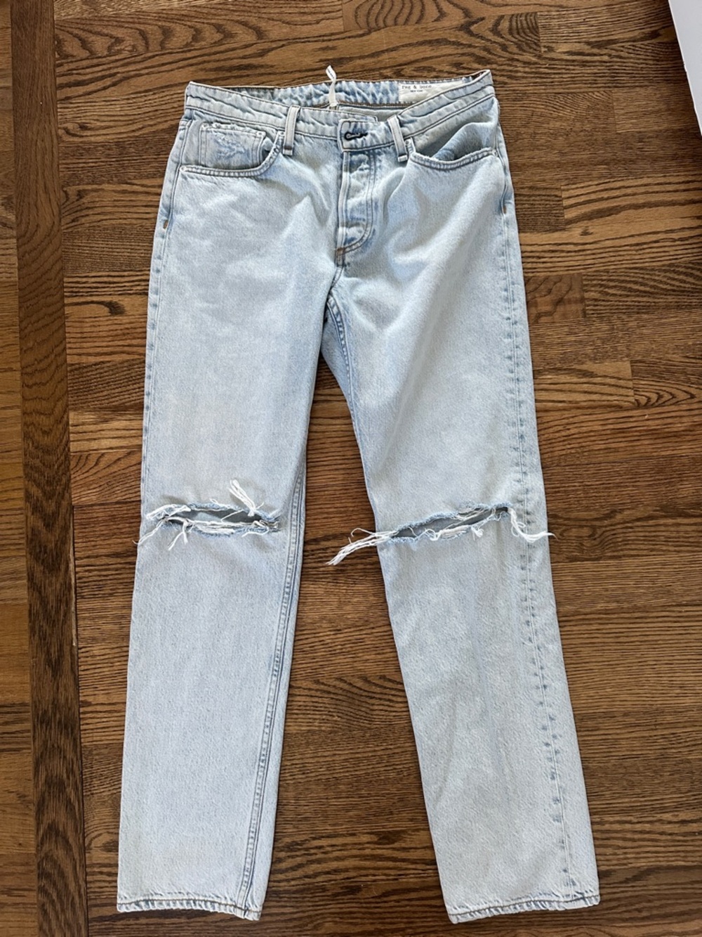 rag & bone Light Blue Denim Jeans